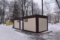 З модульного туалету в центральному парку міста Вінниці вкрали електросушарки та обігрівач