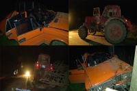 На Вінниччині внаслідок зіткнення автомобіля з трактором загинуло двое людей