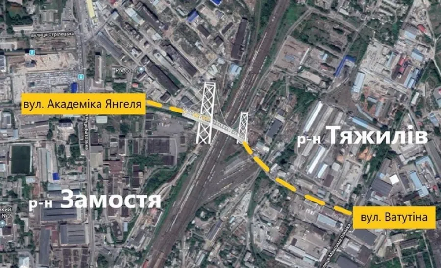 Новий міст у Вінниці буде підвісним