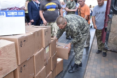 Вінничани відправили чергововий гуманітарний вантаж для військових в зону АТО