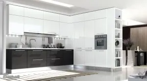 Красота и стиль вашей кухни в ее сером столе
