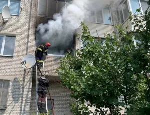 У Вінниці горіла квартира на Замості