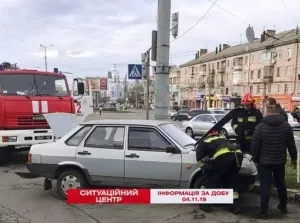 Винница - горит машина