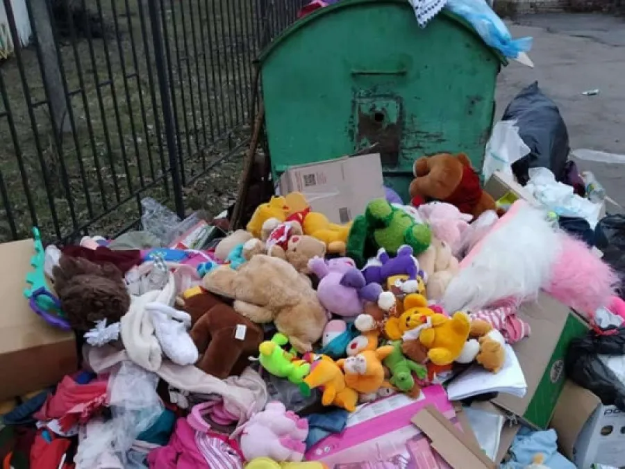 На мусорнике возле детдома в Виннице обнаружили гору мягких игрушек: в сети волна возмущения