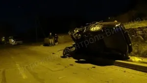 На Бучми іномарка влетіла у «ГАЗ». Винуватець ДТП кинув автівку та втік
