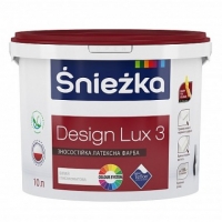 Глибоко матова латексна фарба для інтер&#039;єрів Sniezka DESIGN LUX 3