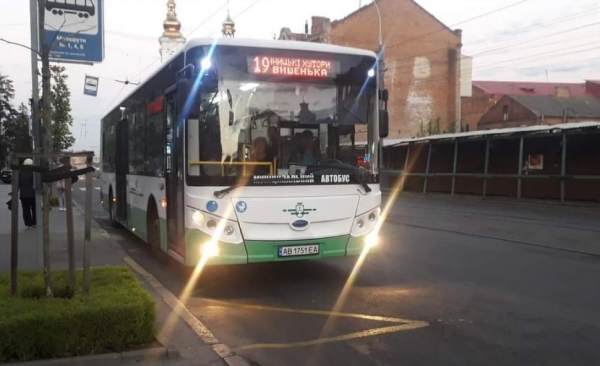 У Вінниці змінено розклад руху автобусів № 19