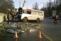 В аварії у Вінниці за участі пасажирського автобуса постраждала одна людина