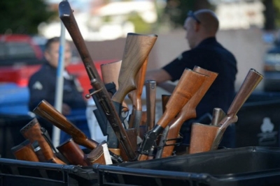 Велика кількість незареєстрованої зброї була здана в поліцію у Вінницькій області за 3 тижні