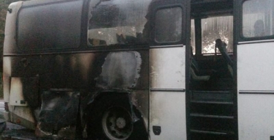 На Вінниччині загорівся автобус з пасажирами