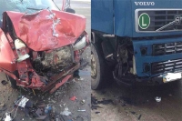 На Вінниччині в результаті зіткнення вантажівки та легкового авто постраждало троє людей