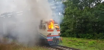 Біля Жмеринки на ходу загорівся потяг