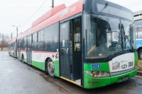 У Вінницю прибули перші десять польських тролейбусів Solaris