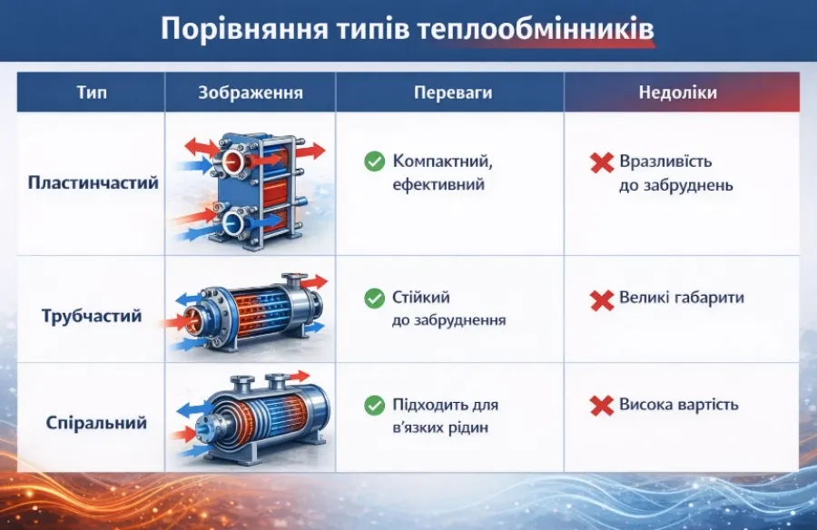Типові помилки при виборі теплообмінника для промислових систем