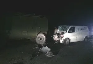 На Вінниччині мінівен зіткнувся з військовим «Уралом»